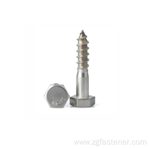 High Quality DIN Hex Head Lag Screws for wood Hex Head Lag Screws